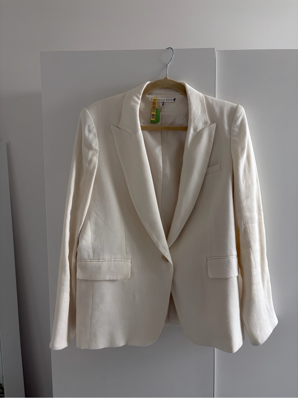 Veronica Beard Cream Linen  Blazer